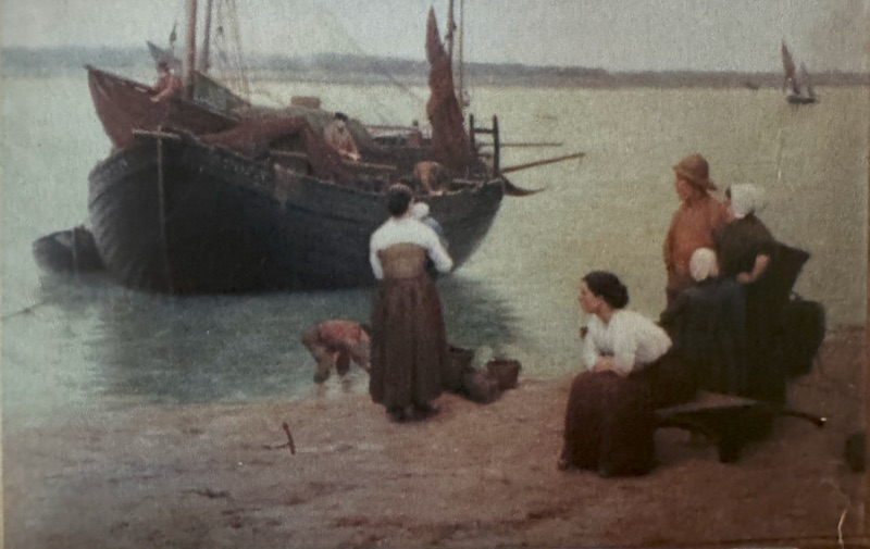 Arrival of Fishing Boats (Arrivée d’un bateau de pêche), 1895 Paris Salon